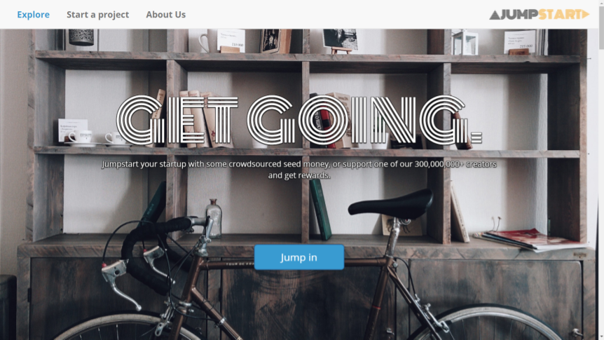 Screenshot of Jumpstart website